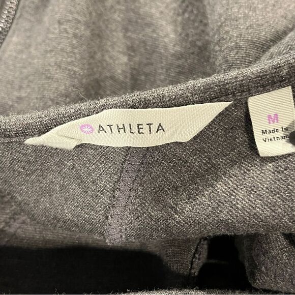 Athleta Illusion Elegant Gray long sleeve mini Dress - Picture 9 of 13